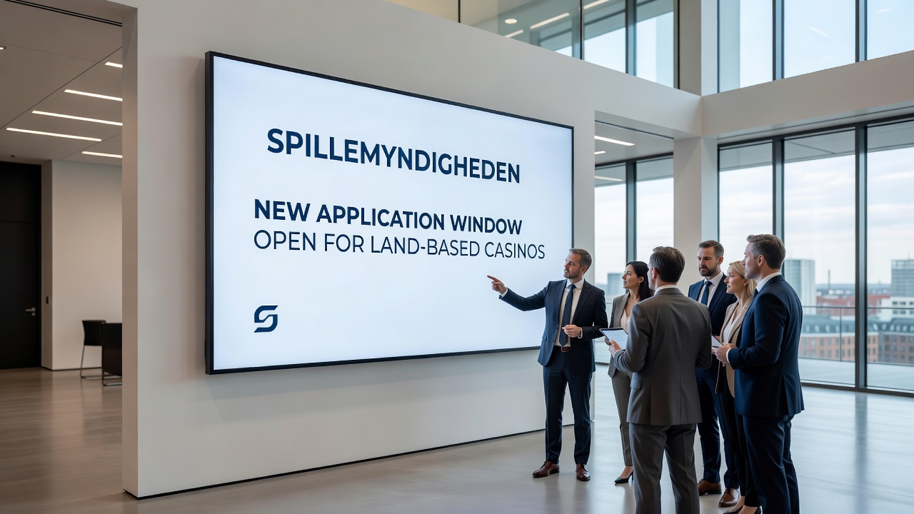 Illustration af dansk reguleringsproces med dokumenter og officielle stempler